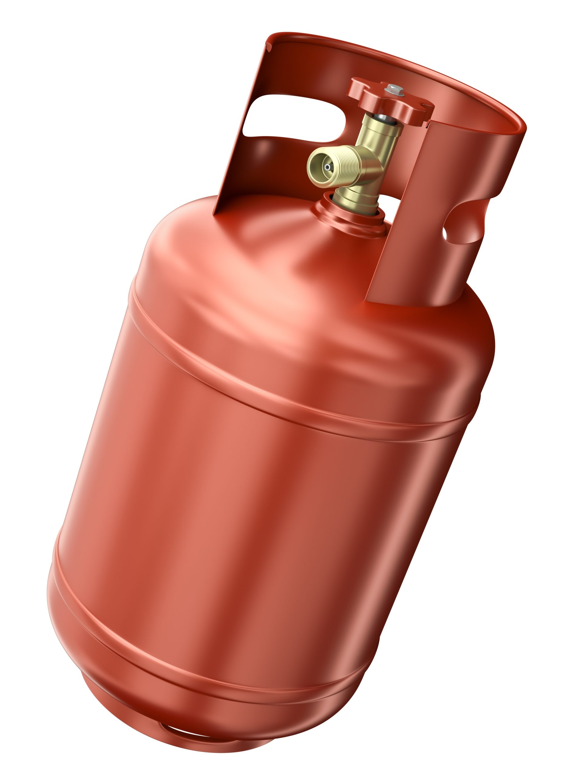 16248020 – red gas container isolated on white background. 3d render