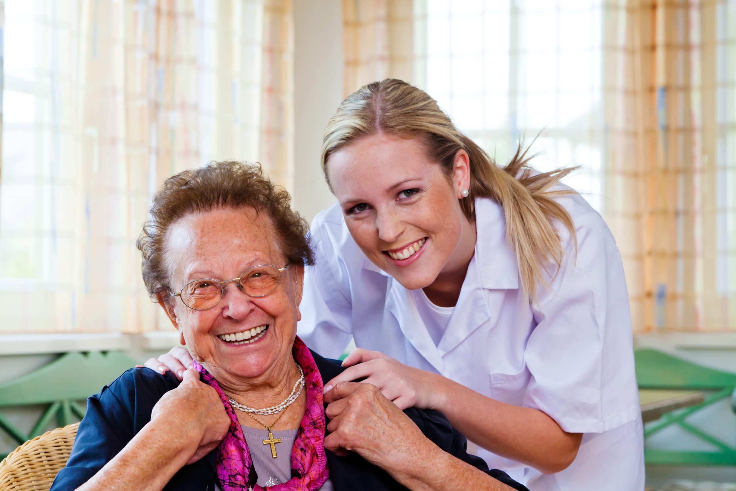 home care of the old lady